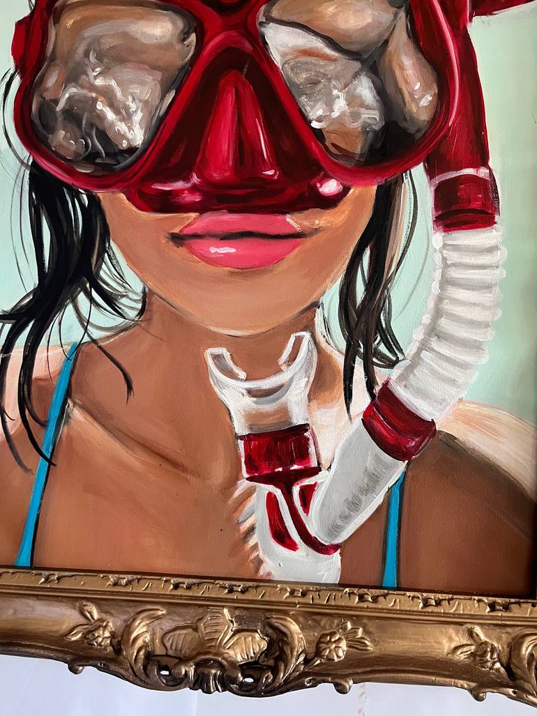 Original Portraiture Women Painting by Maria Folger