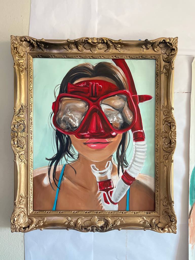 Original Portraiture Women Painting by Maria Folger