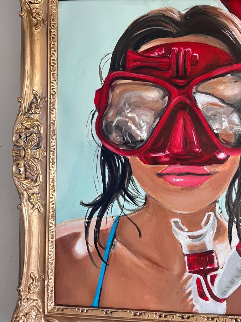 Original Portraiture Women Painting by Maria Folger