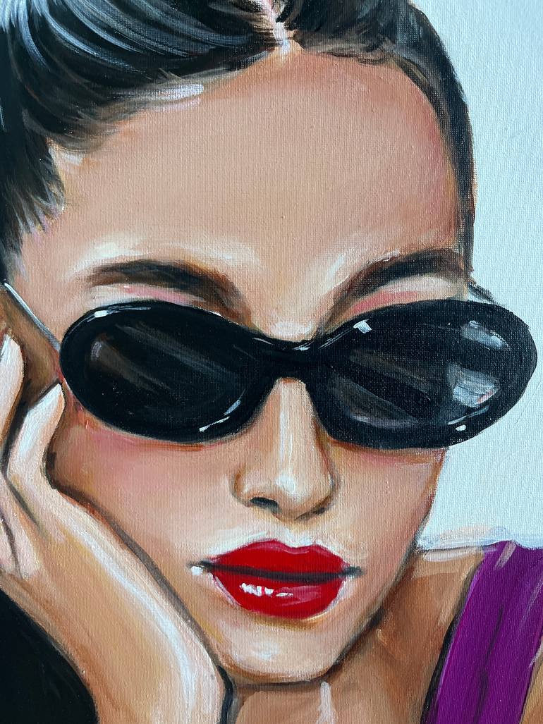 Original Portraiture People Painting by Maria Folger