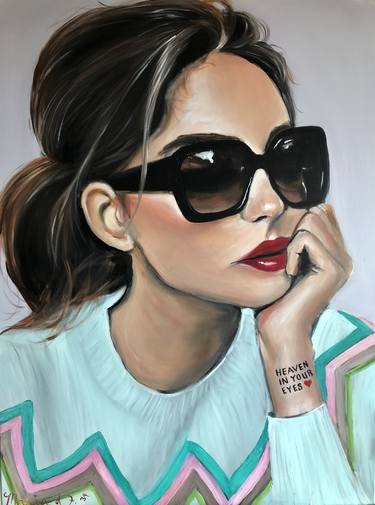 Print of Photorealism Women Paintings by Maria Folger