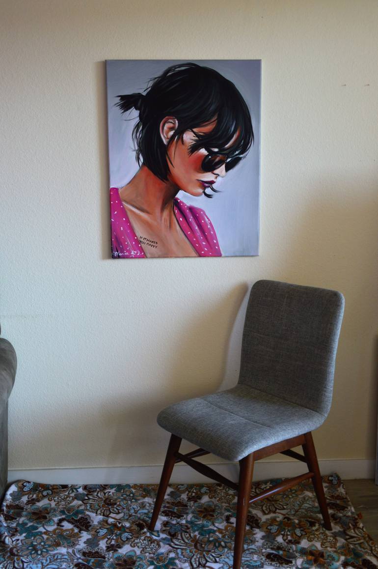 Original Photorealism Portrait Painting by Maria Folger