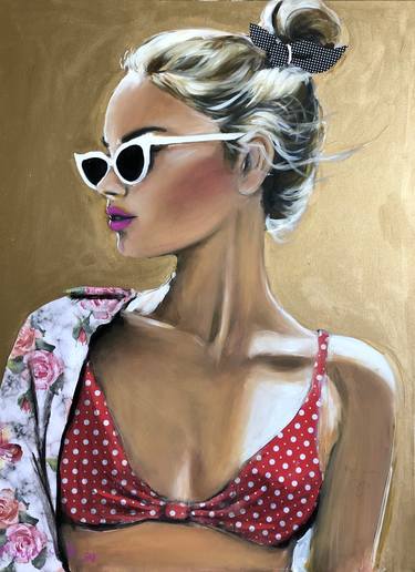 Original Modern Portrait Paintings by Maria Folger