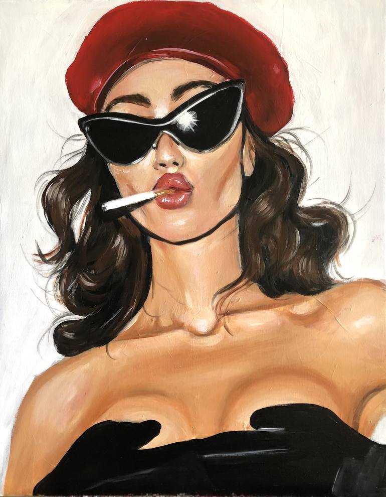 Print of Figurative Women Paintings by Maria Folger