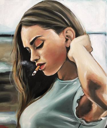 Print of Figurative Women Paintings by Maria Folger