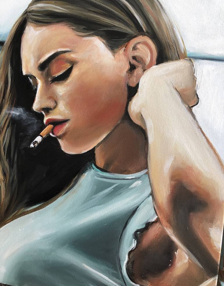Original Figurative Women Painting by Maria Folger