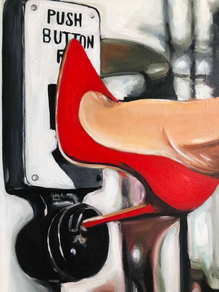 Original Pop Art Women Painting by Maria Folger