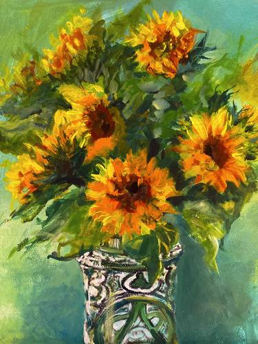 Original Floral Paintings by Fran Elliott