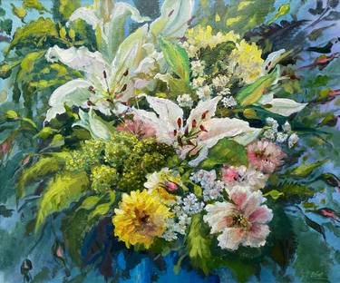 Original Floral Paintings by Fran Elliott