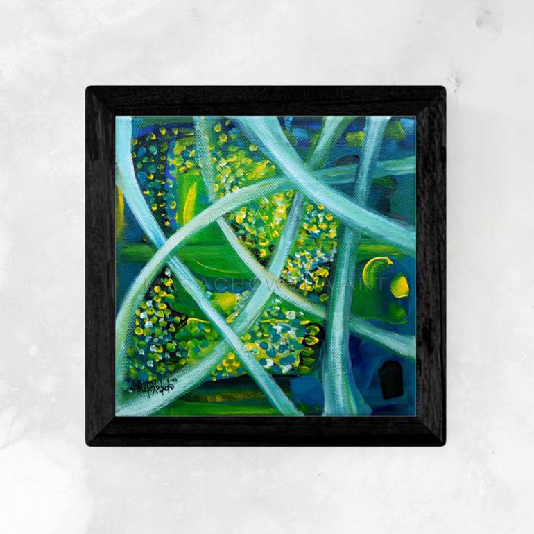 Original Abstract Expressionism Nature Painting by Maria Marachowska