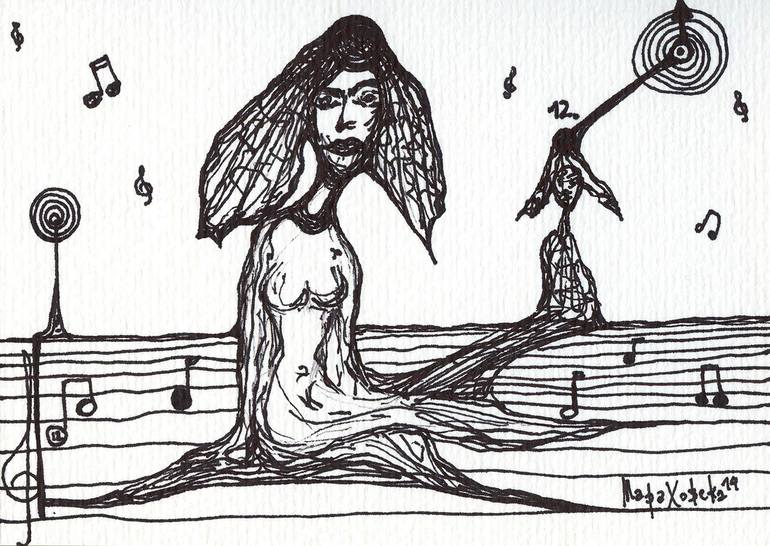 Original  Drawing by maria marachowska