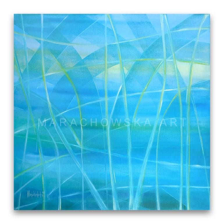 Original Impressionism Abstract Painting by Maria Marachowska