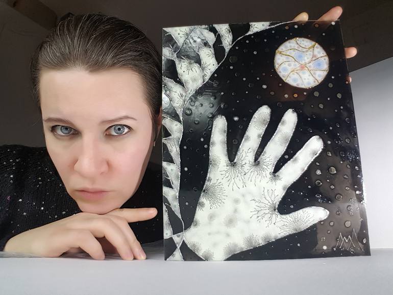 Original Surrealism Fantasy Painting by Maria Marachowska