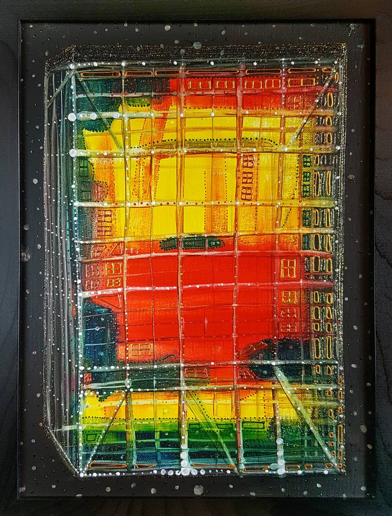 Original Expressionism Architecture Painting by Maria Marachowska