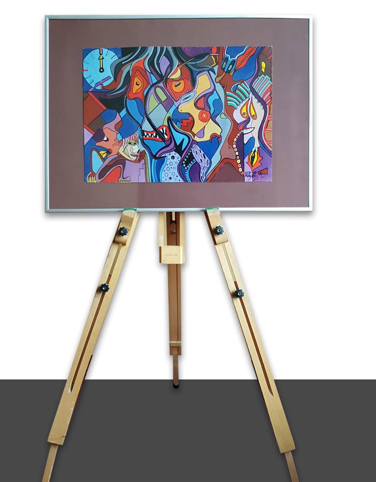 Original Abstract Comics Painting by Maria Marachowska