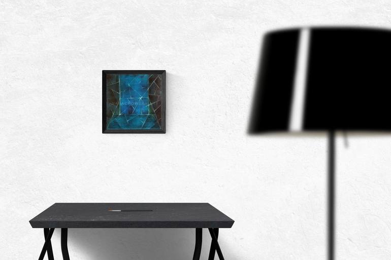 Original Abstract Geometric Painting by Maria Marachowska