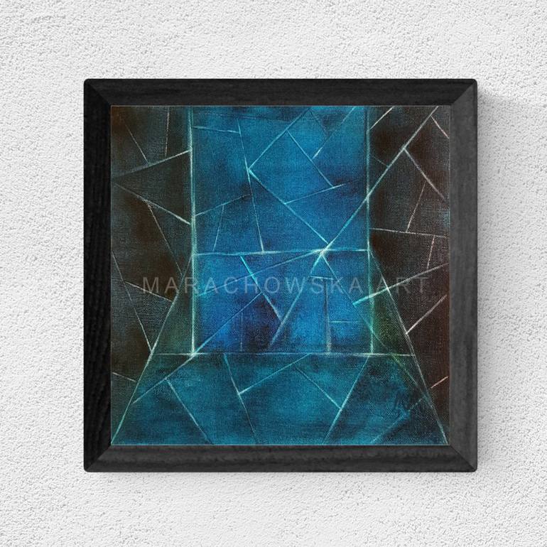 Original Abstract Geometric Painting by Maria Marachowska