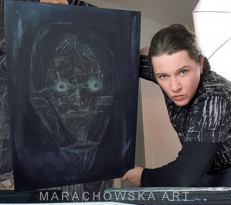 Original Portrait Painting by Maria Marachowska
