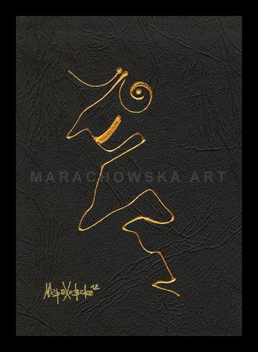 Original Minimalism Abstract Drawings by Maria Marachowska