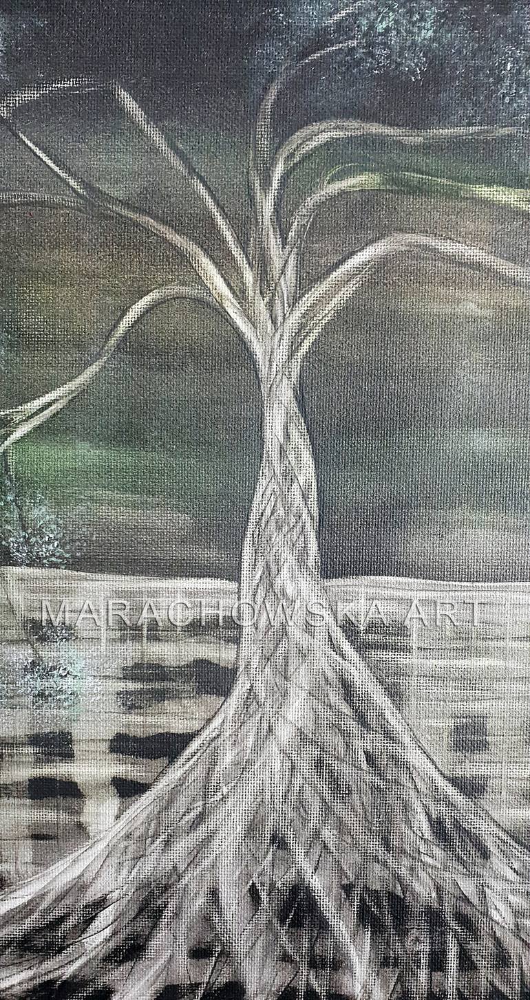 Original Tree Painting by Maria Marachowska