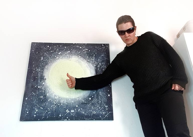 Original Outer Space Painting by Maria Marachowska