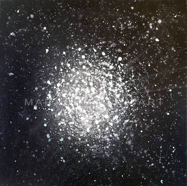 Original Abstract Expressionism Outer Space Paintings by Maria Marachowska