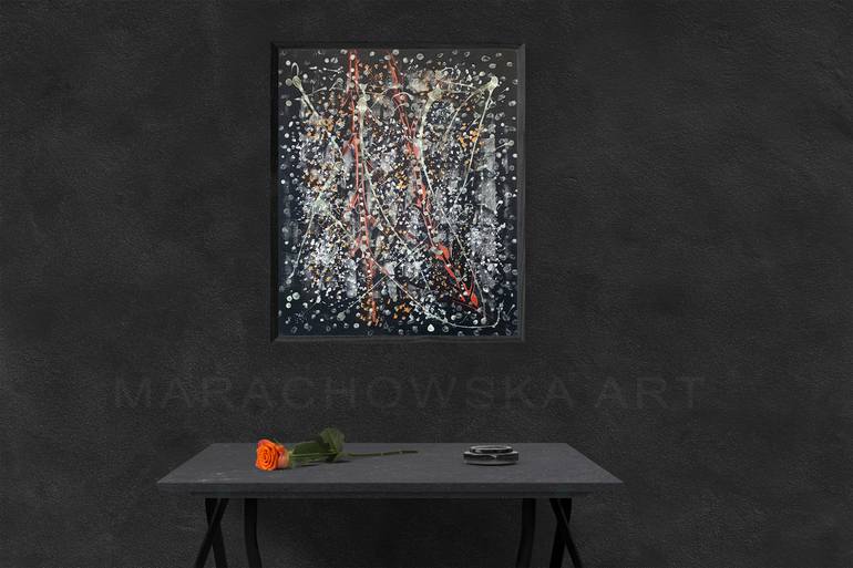 Original Abstract Expressionism Abstract Painting by Maria Marachowska