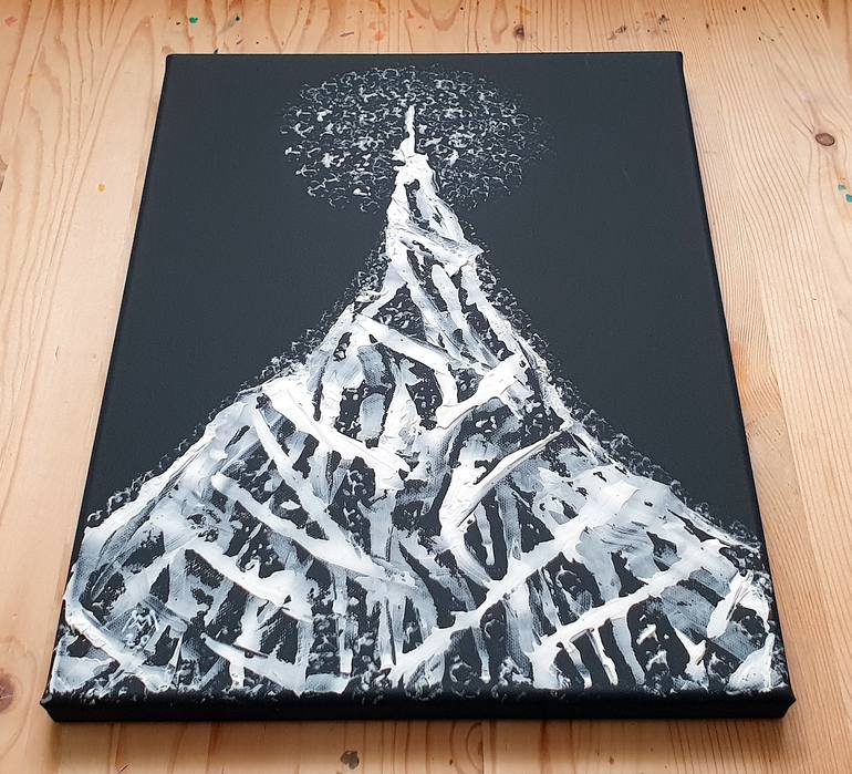 Original Expressionism Landscape Painting by Maria Marachowska