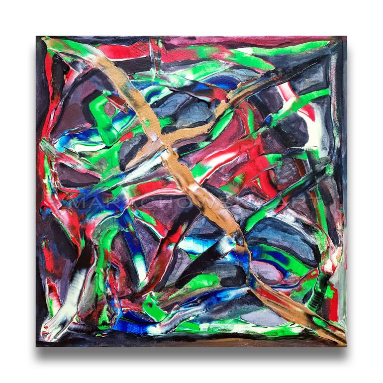 Original Abstract Expressionism Abstract Painting by Maria Marachowska