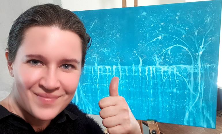 Original Impressionism Seascape Painting by Maria Marachowska