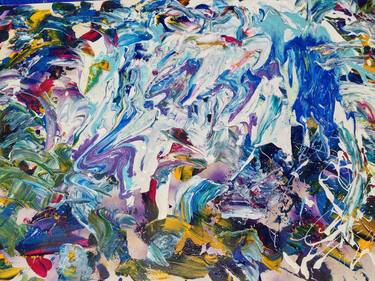 Original Abstract Expressionism Abstract Painting by Haruto Imamura