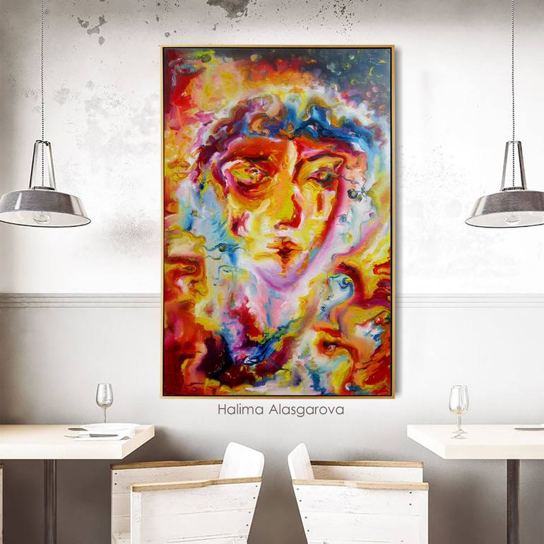 Original Contemporary Abstract Painting by Halima Alasgarova