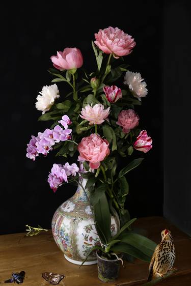A Vase of Flowers , Peony and Orchid thumb