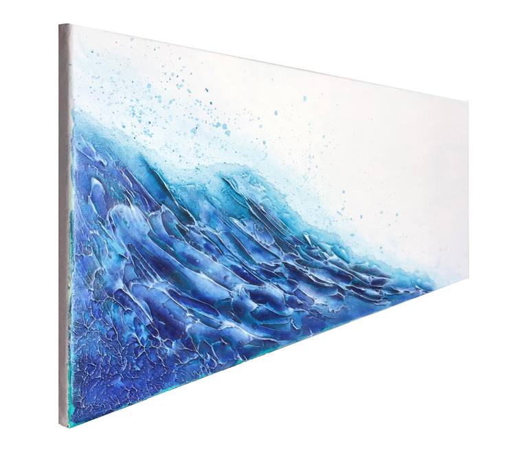 Original Abstract Beach Painting by Elizabeth Mcdonough
