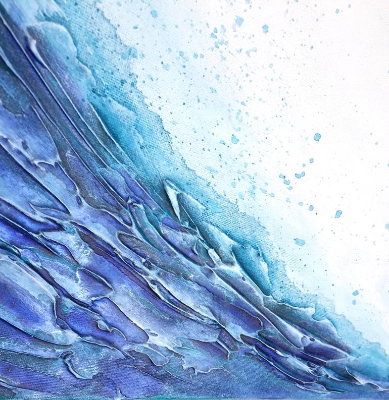 Original Abstract Beach Painting by Elizabeth Mcdonough