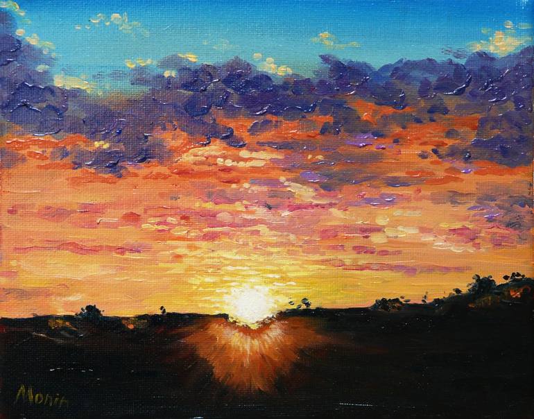 Original Expressionism Landscape Paintings by Sergei Monin