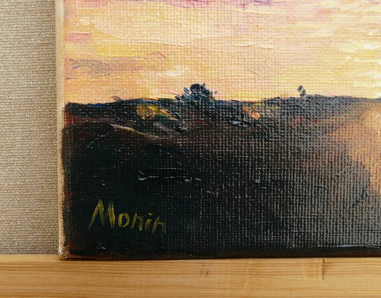 Original Expressionism Landscape Painting by Sergei Monin