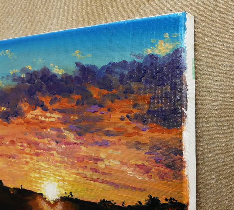 Original Expressionism Landscape Painting by Sergei Monin