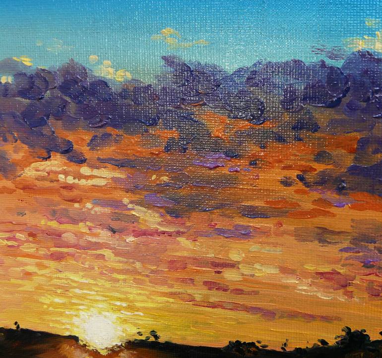 Original Expressionism Landscape Painting by Sergei Monin