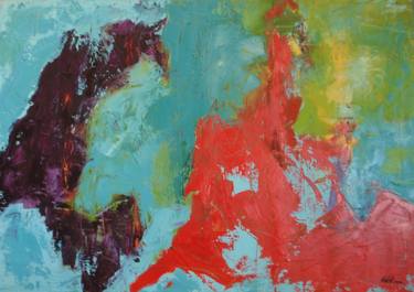 Original Abstract Aerial Paintings by Barbara Pitcher