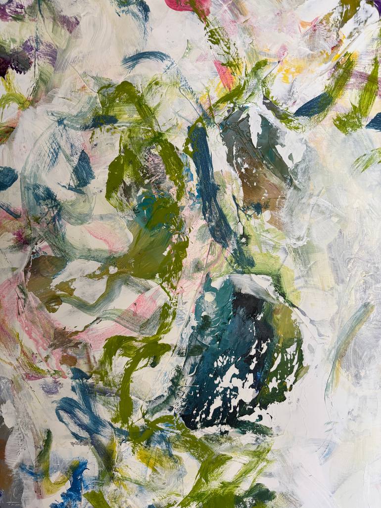 Original Abstract Expressionism Abstract Collage by Barbara Pitcher