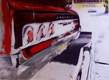 Print of Car Paintings by Luca Parmeggiani