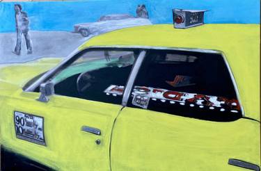 Original Street Art Car Paintings by Luca Parmeggiani