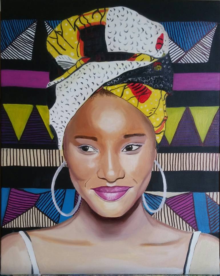 Sister Africa Painting by Stefania Ormas