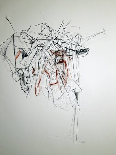 Original Expressionism Abstract Drawings by L Verkler