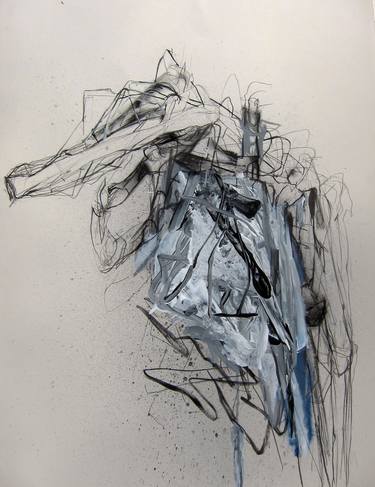 Original Abstract Expressionism Abstract Drawings by L Verkler