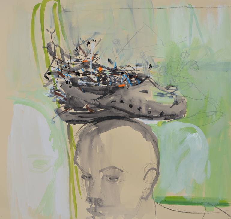 Original Figurative People Paintings by L Verkler