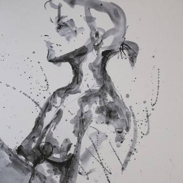 Original Abstract Expressionism Nude Drawings by Natalie Bedford