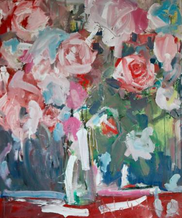 Original Expressionism Floral Paintings by Natalie Bedford