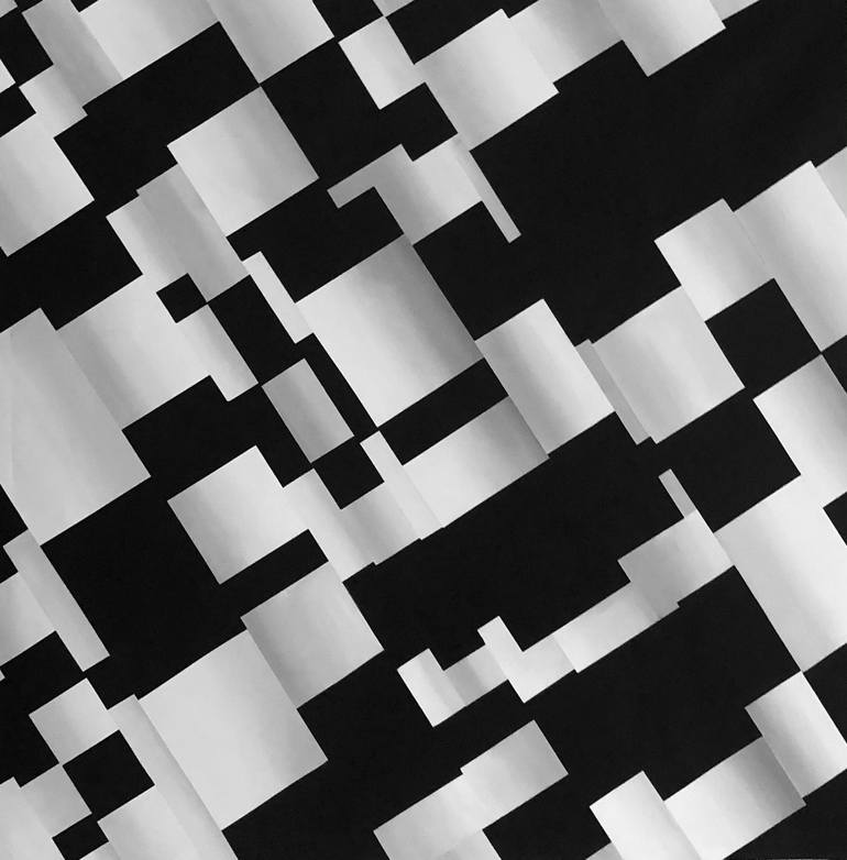Original Abstract Geometric Paintings by Guillermina Coppola